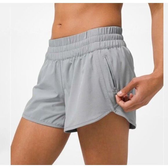 Lululemon Tracker Short 4” Light Gray Size 12 - Picture 10 of 10